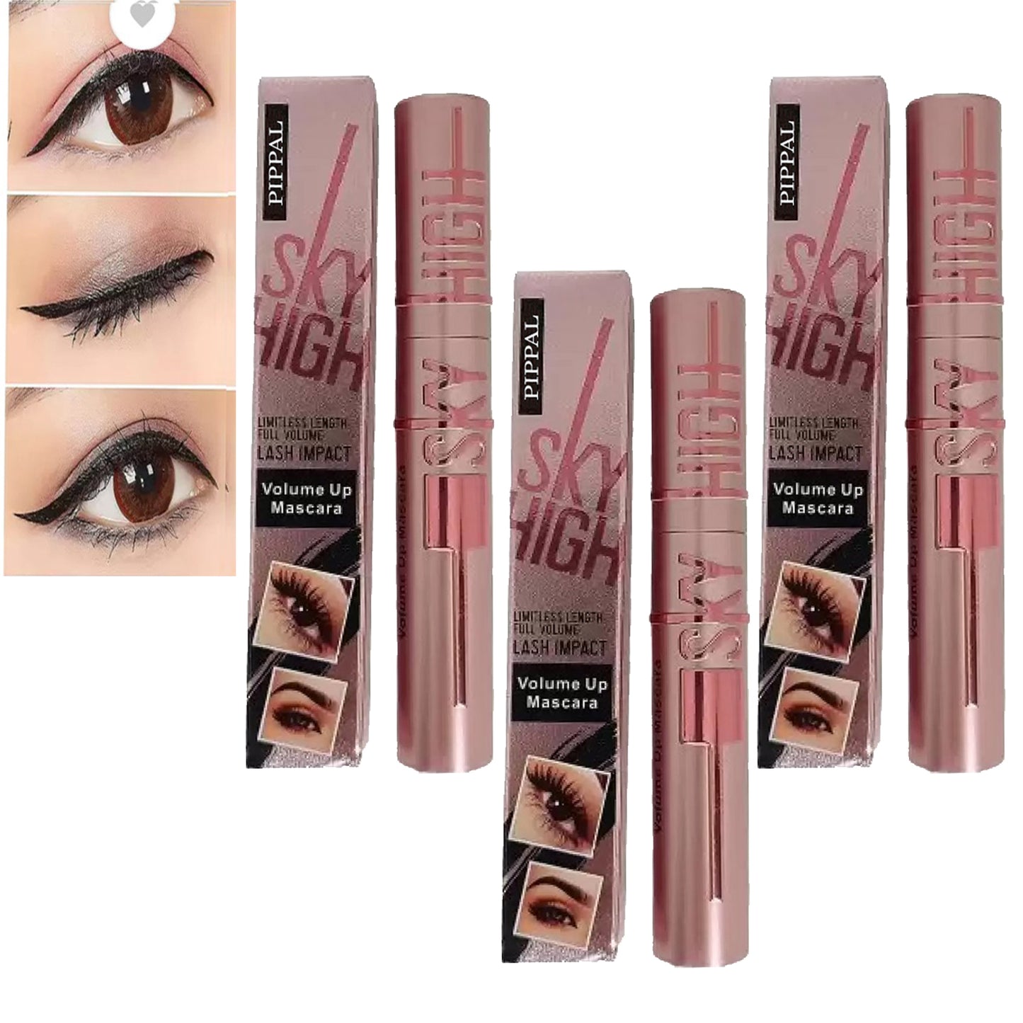 Pippal Sky High Mascara Ultra Volume Up Volumizing Mascara Long Lasting Waterproof 10Gm (Pack of 3)