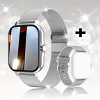 LAXASFIT 2025 New Smart Watch Bluetooth Talk Full Touch Screen Heart Rate Monitor Sports Fitness Smart Watch Men Women Gift