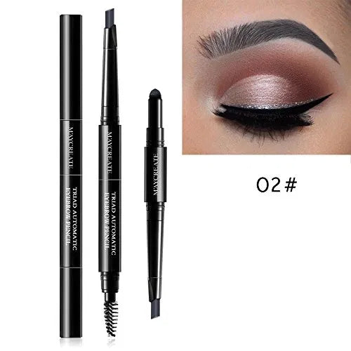 3 In 1 Eye Brows Set For Women Waterproof Brow Pencil + Powder + Brush Pigment Black Brown Eyebrow Kit Makeup 2