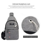Fashionable and Trendy Lightweight Single Minimalist Shoulder Crossbody Bag for Men with Large Capacity for Leisure and Sports